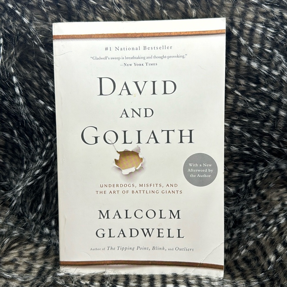David and Goliath by Malcolm Gladwell #1 National Bestseller Book